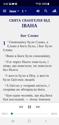 Ukrainian Bible android App screenshot 2